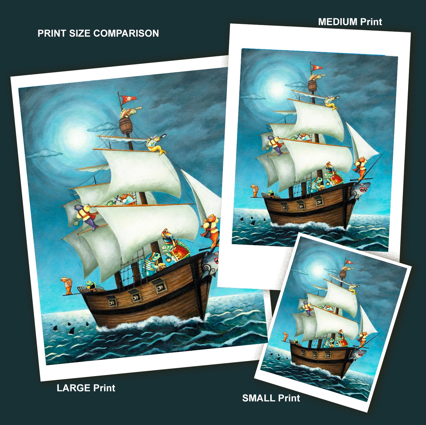 THE PIRATE SHIP Fine Art Print