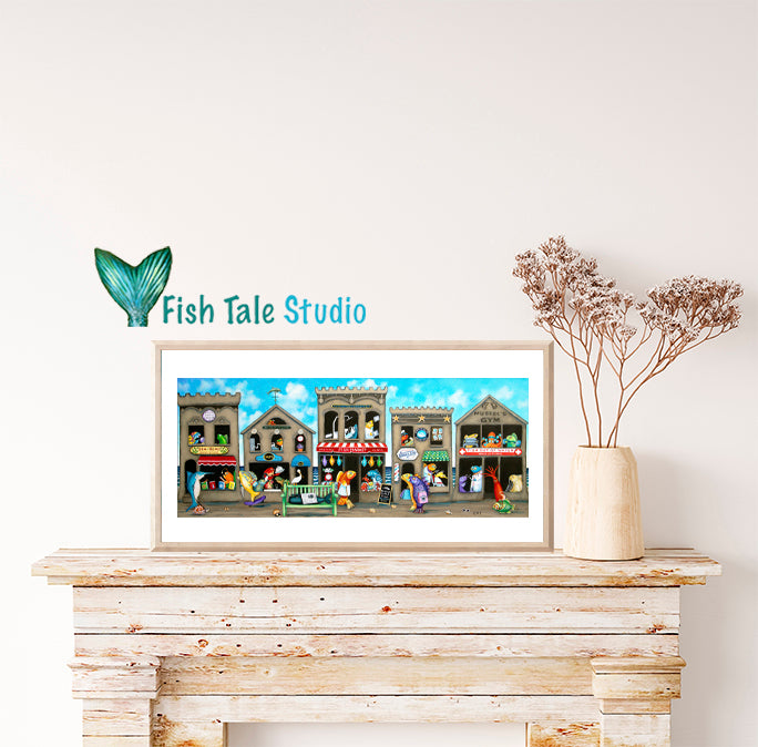 MAIN STREET OUT EAST Fine Art Print