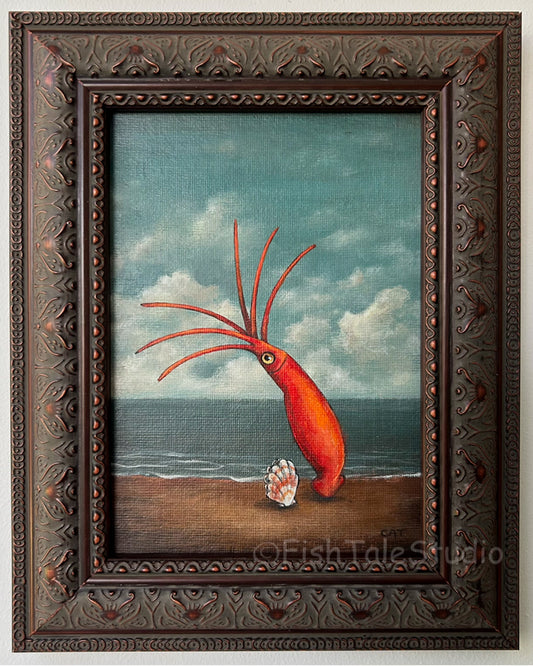 THE SCALLOP AND THE SQUID Original Painting