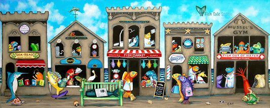 MAIN STREET OUT EAST Fine Art Print
