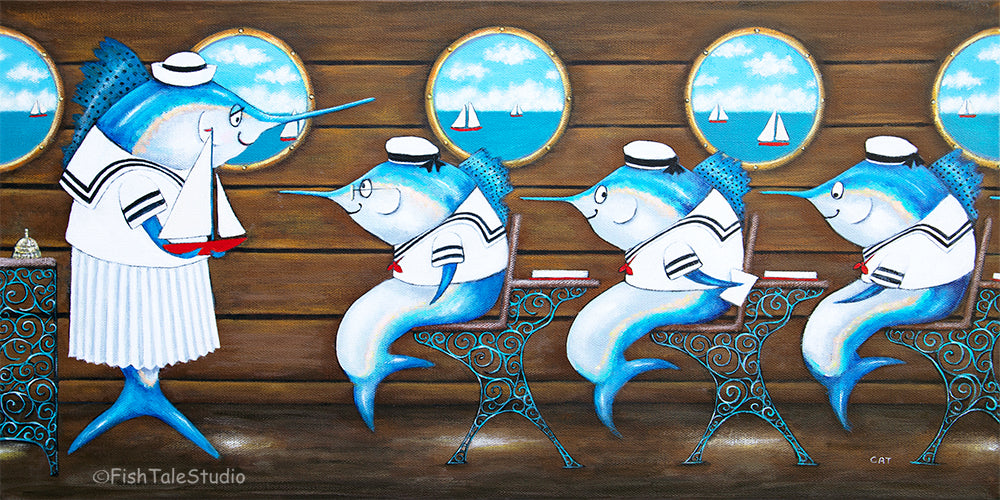 SAIL SCHOOL Fine Art Print