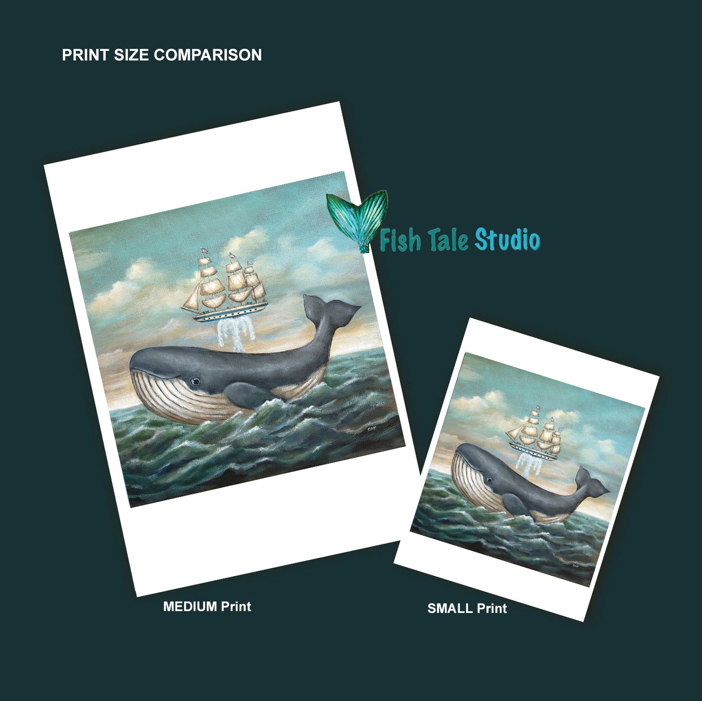 The Preposterous Return of the Whaling Ship, I.M. Blubber, to Sag Harbor Fine Art Print